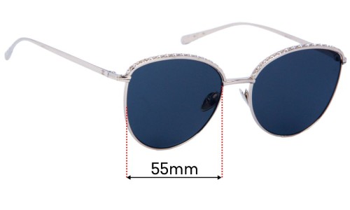 Chanel Pantos Replacement Lenses 55mm wide 