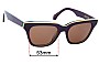 Sunglass Fix Lentes de Repuesto para Childe RnB - 53mm Wide 