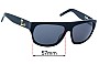 Sunglass Fix Verres de Remplacement pour Colab Caza's - 57mm Wide 