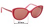 Sunglass Fix Replacement Lenses for Collette Dinnigan Sun Rx 12 - 57mm Wide 