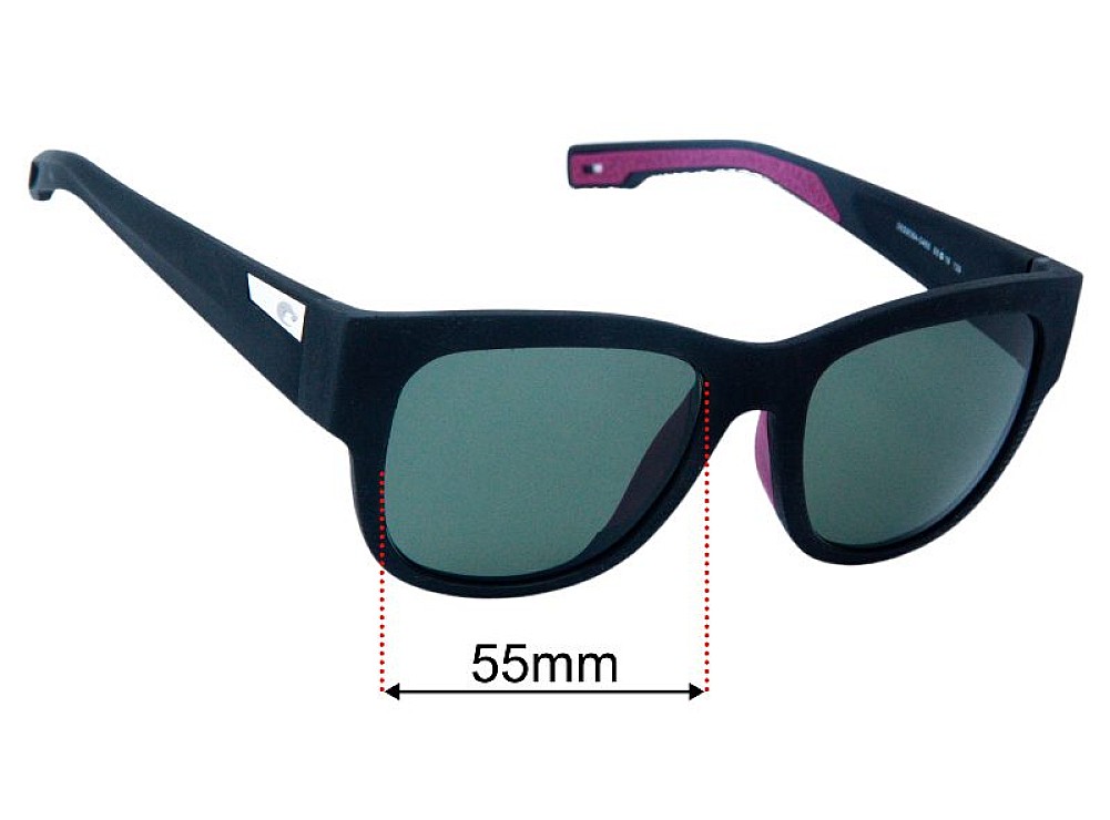 Sunglass Fix Lentes de Repuesto para Costa Del Mar Caleta - 55mm Wide Sunglass Fix Lentes de Repuesto para Costa Del Mar Caleta - 55mm Wide