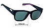 Sunglass Fix Lentes de Repuesto para Costa Del Mar Caleta - 55mm Wide 