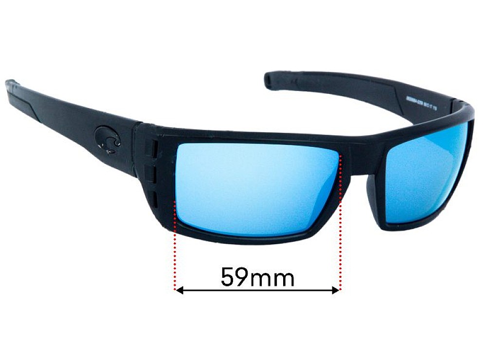 Sunglass Fix Lentes de Repuesto para Costa Del Mar Rafael - 59mm Wide Sunglass Fix Lentes de Repuesto para Costa Del Mar Rafael - 59mm Wide