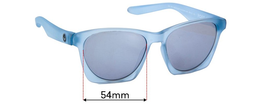 Sunglass Fix Replacement Lenses for Dragon Post Up - 54mm Wide