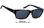 Sunglass Fix Replacement Lenses for Esprit ET17784 - 57mm Wide 