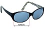 Sunglass Fix Replacement Lenses for Esprit ET9872 - 57mm Wide 