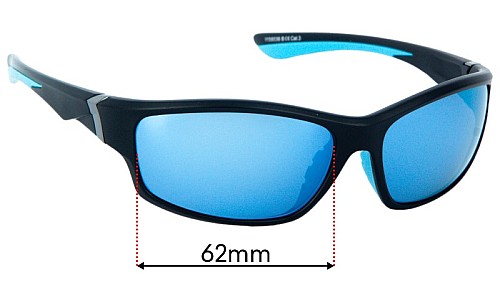GamsWild WS6036 Replacement Lenses 62mm wide 