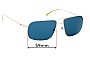 Sunglass Fix Replacement Lenses for Gotti Percy - 59mm Wide 