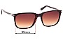 Sunglass Fix Replacement Lenses for Gucci GG1104/S - 55mm Wide 
