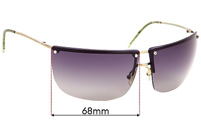 Gucci GG2652/S Replacement Lenses 68mm wide 
