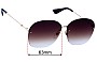Sunglass Fix Replacement Lenses for Gucci GG0228S - 63mm Wide 