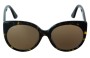 Gucci GG0325SA Replacement Lenses 57mm Wide - Front View 