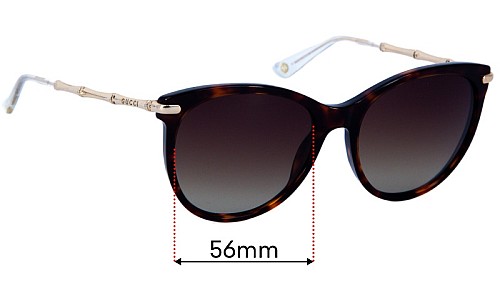 Gucci GG3771  Replacement Lenses 56mm wide 