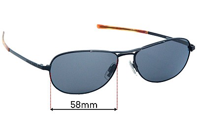 Hugo Boss HB5705  Replacement Lenses 58mm wide 