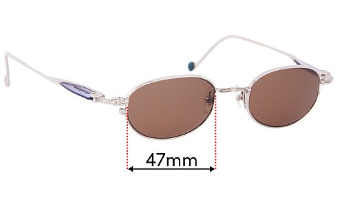 Jean Paul Gaultier Galtier 56-9173 Ersatzlinsen 47mm wide 