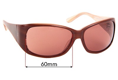 Juicy Couture Sweetest Replacement Lenses 60mm wide 