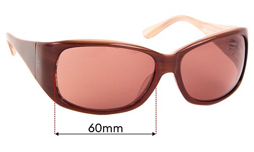 Juicy Couture Sweetest Replacement Lenses 60mm wide 