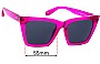 Sunglass Fix Ersatzgläser für Local Supply IBZ - 55mm Wide 