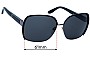 Sunglass Fix Replacement Lenses for Marc by Marc Jacobs MMJ 371/S - 61mm Wide 