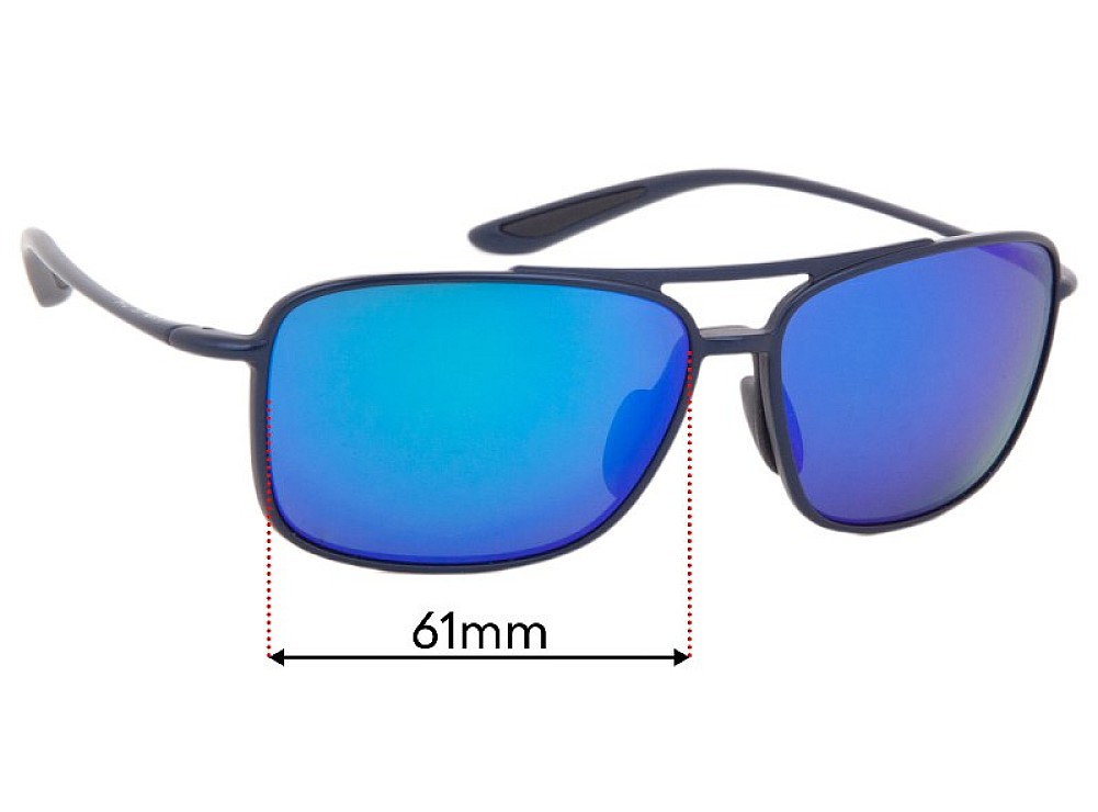 Sunglass Fix Lentilles de Remplacement pour Maui Jim MJ437 Kaupo Gap - 61mm Wide Sunglass Fix Lentilles de Remplacement pour Maui Jim MJ437 Kaupo Gap - 61mm Wide