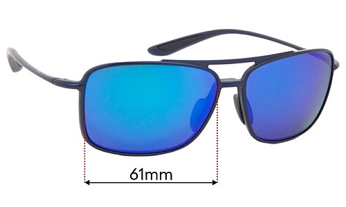 Sunglass Fix Lentilles de Remplacement pour Maui Jim MJ437 Kaupo Gap - 61mm Wide Maui Jim MJ437 Kaupo Gap Lentilles de Remplacement 61mm wide