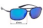 Sunglass Fix Verres de Remplacement pour Maui Jim MJ437 Kaupo Gap - 61mm Wide 