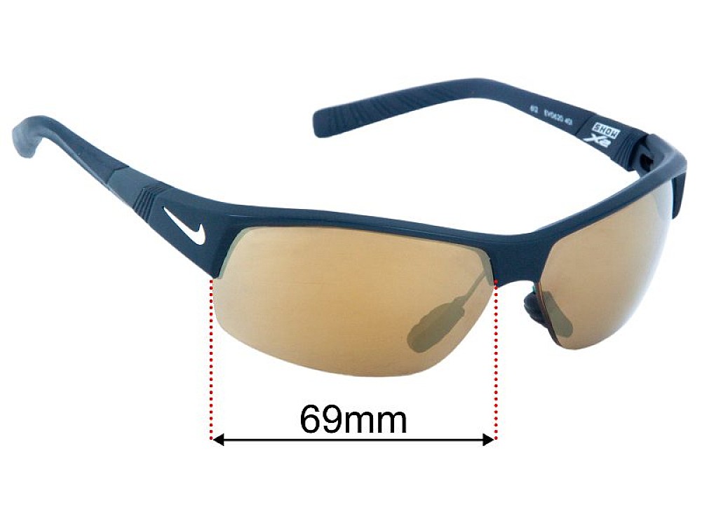 Sunglass Fix Replacement Lenses for Nike EV0620 Nike Show X2 - 69mm Wide Sunglass Fix Replacement Lenses for Nike EV0620 Nike Show X2 - 69mm Wide
