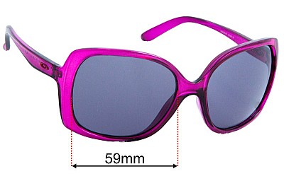 Oakley Beckon OO9125 Verres de Remplacement 59mm wide 
