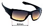 Sunglass Fix Replacement Lenses for Oakley Big Taco OO9173 - 62mm Wide 