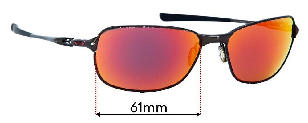 Sunglass Fix Replacement Lenses for Oakley C-Wire New - 61mm Wide