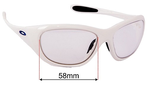Sunglass Fix Lentes de Repuesto para Oakley Disclosure - 58mm Wide Oakley Disclosure Lentes de Repuesto 58mm wide