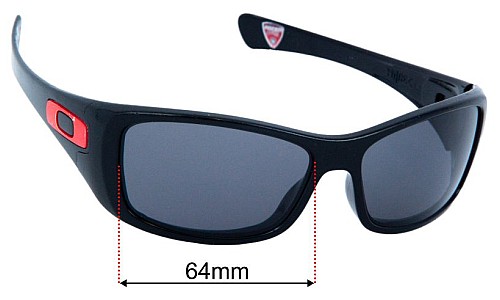 Oakley Hijinx Ducati OO9021 Lentilles de Remplacement 64mm wide 