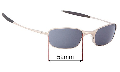 Oakley Square Wire 2.1 Rx able Lentilles de Remplacement 52mm wide 