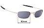 Oakley Square Wire 2.1 Rx able Replacement Lenses 52mm wide 