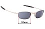 Sunglass Fix Verres de Remplacement pour Oakley Square Wire 2.1 Rx able - 52mm Wide 