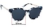 Sunglass Fix Ersatzgläser für Oroton  Evelyn - 57mm Wide 