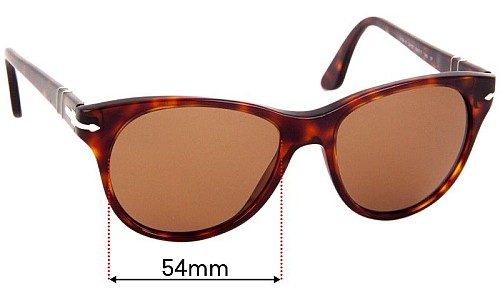 Persol 3134 Replacement Lenses 54mm wide 
