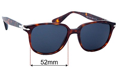 Persol 3149-S Replacement Lenses 52mm wide 