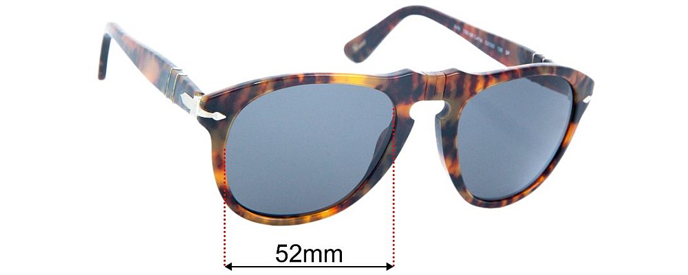 Sunglass Fix Replacement Lenses for Persol 649 - 52mm Wide