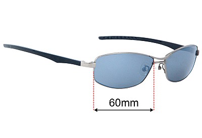 Police S8251J  Replacement Lenses 60mm wide 