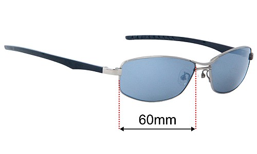 Sunglass Fix Replacement Lenses for Police S8251J - 60mm Wide 