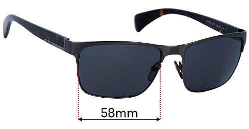 Prada SPR51O 58mm Replacement Lenses by Sunglass Fix™ display picture 1