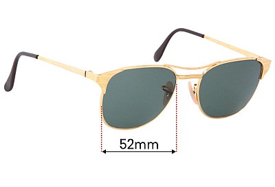Ray Ban B&L Signet  Replacement Lenses 52mm wide 