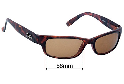Ray Ban MOD 3286  Replacement Lenses 58mm wide 