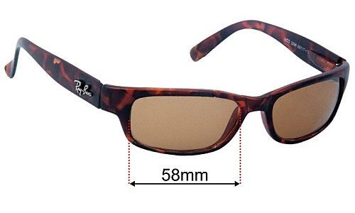 Ray Ban MOD 3286 Replacement Lenses 58mm wide 