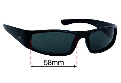 Ray-Ban RB4335 Verres de Remplacement 58mm wide 