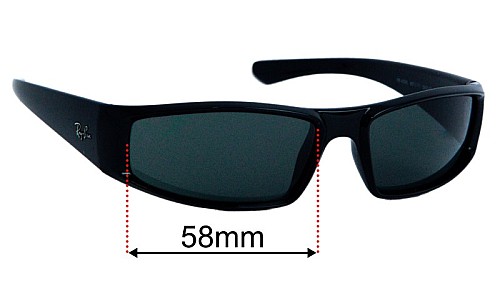 Ray Ban RB4335 Replacement Lenses 58mm wide 