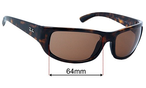 Ray Ban RB4283 Replacement Lenses 64mm wide 