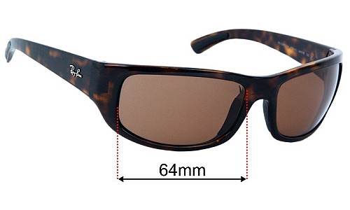 Ray-Ban RB4283 Lentilles de Remplacement 64mm wide 