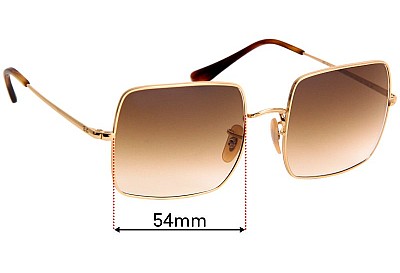Ray Ban RB1971 Square  Replacement Lenses 54mm wide 
